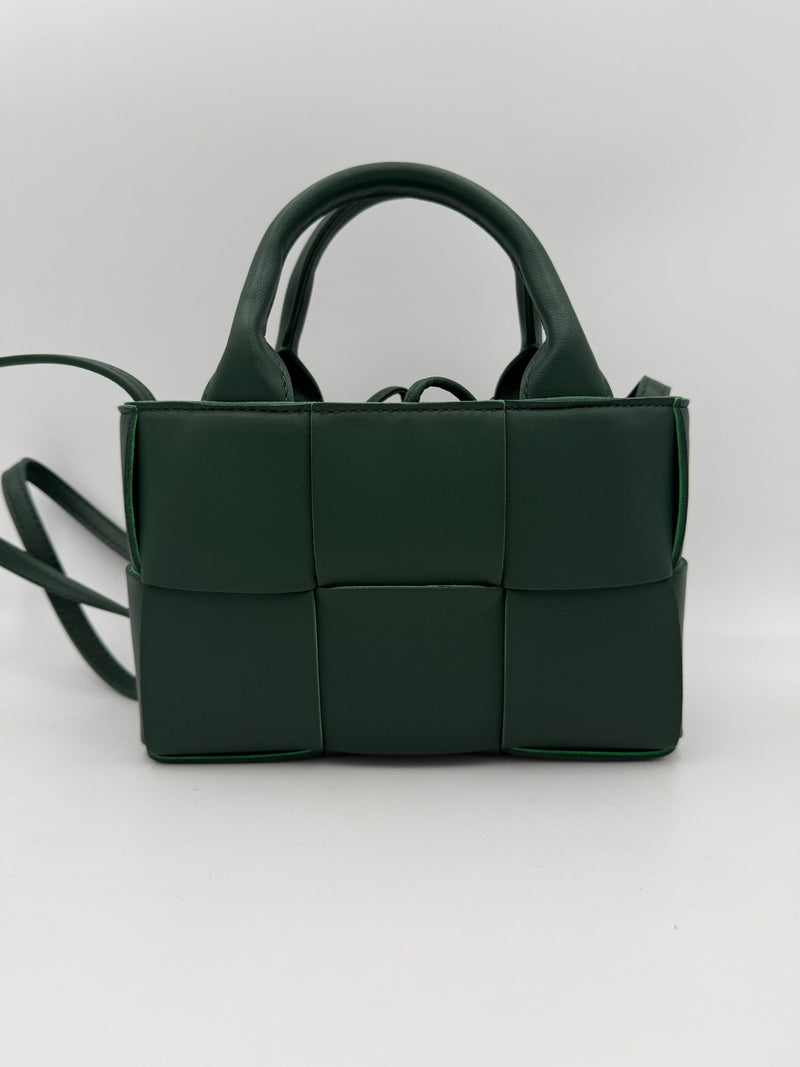 Bottega Veneta Candy Arco Shoulder Bag - Green Leather