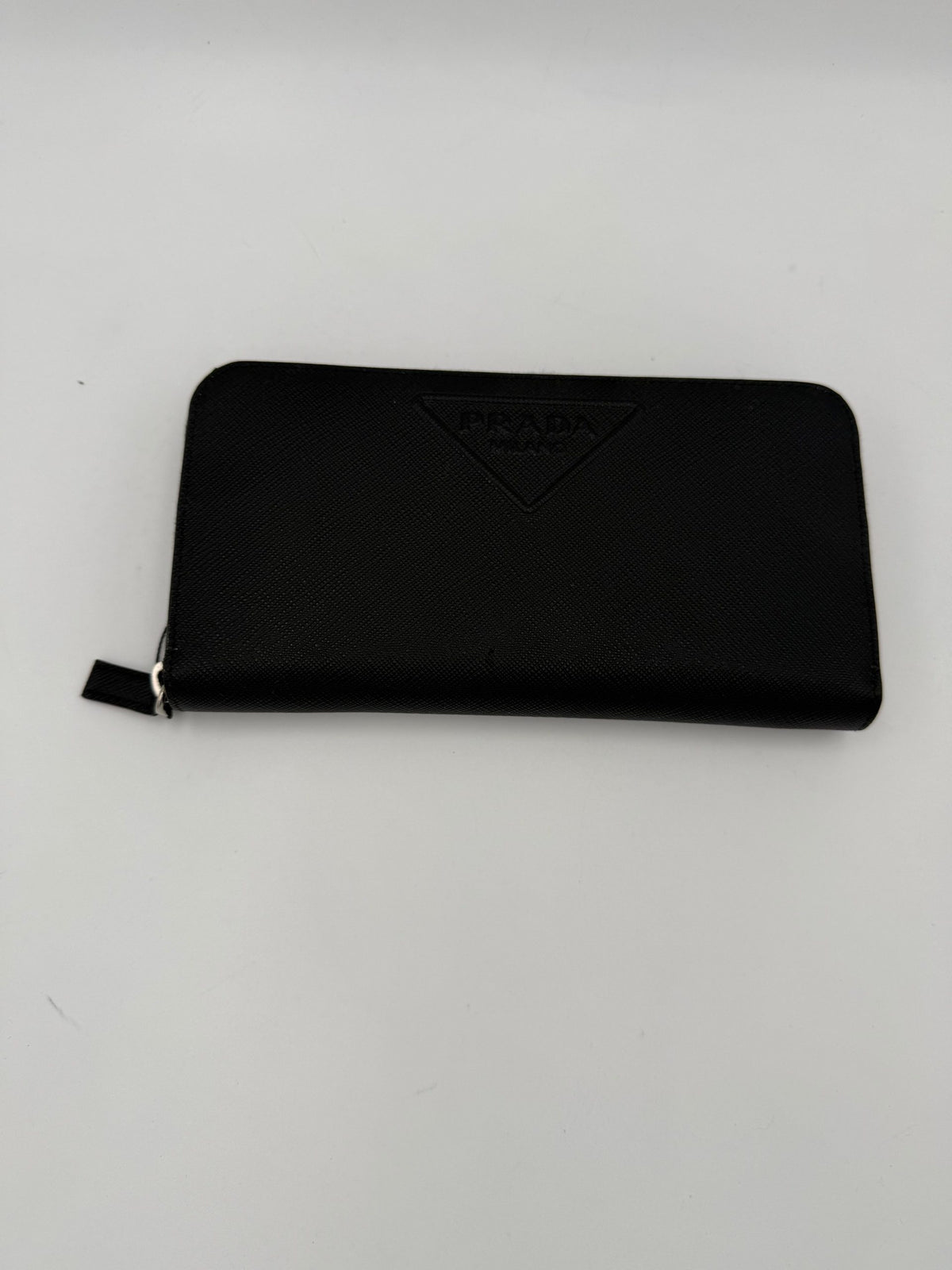Prada PRADA Zip in Saffiano Leather Wallet