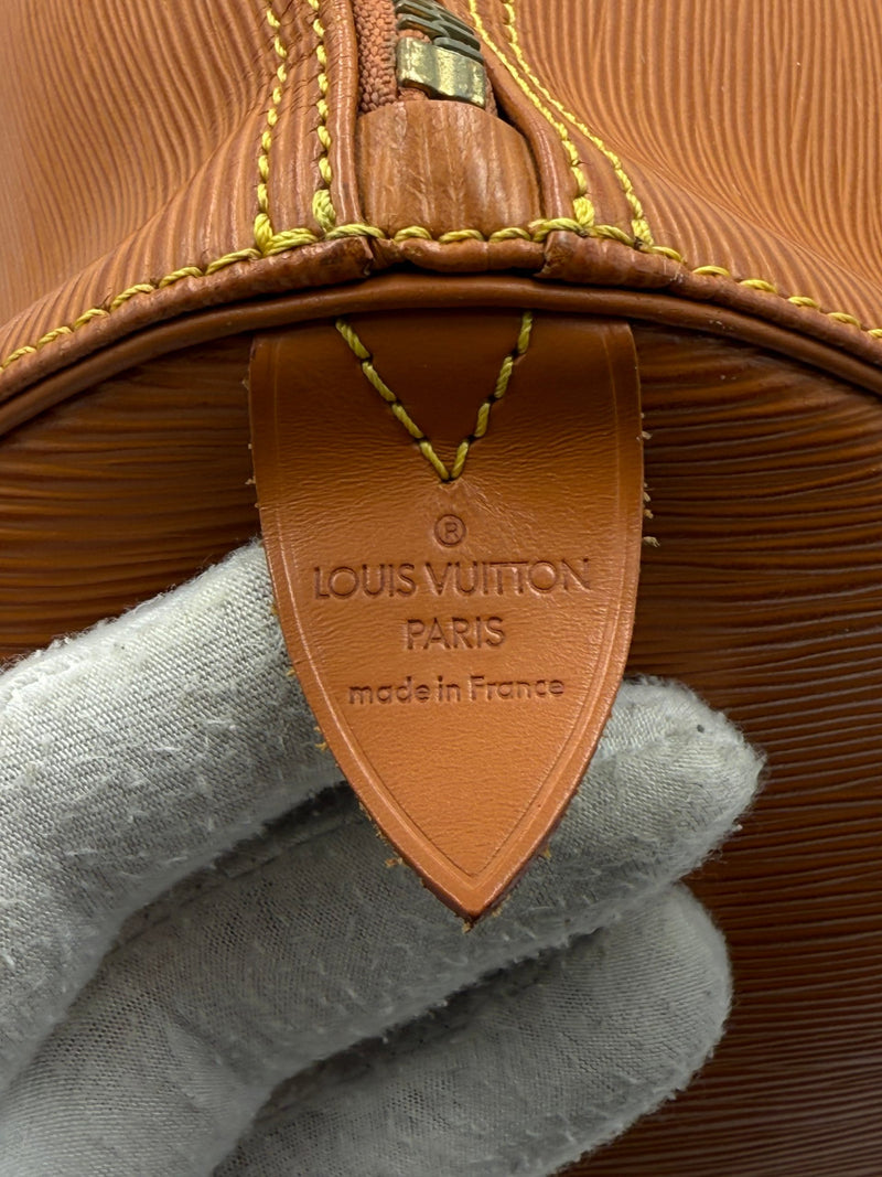 Louis Vuitton KEEPALL 50 en cuir EPI marron - Sac à main