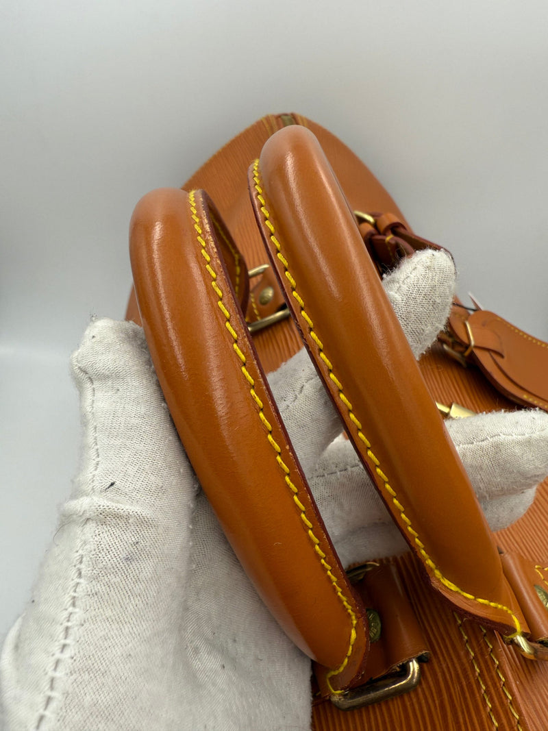 Louis Vuitton KEEPALL 50 en cuir EPI marron - Sac à main