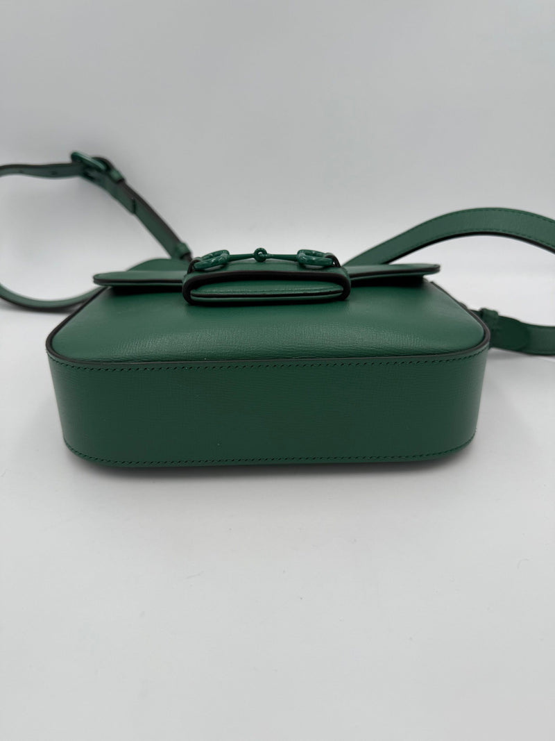 Gucci Horsebit 1955 Émeraude Handbag