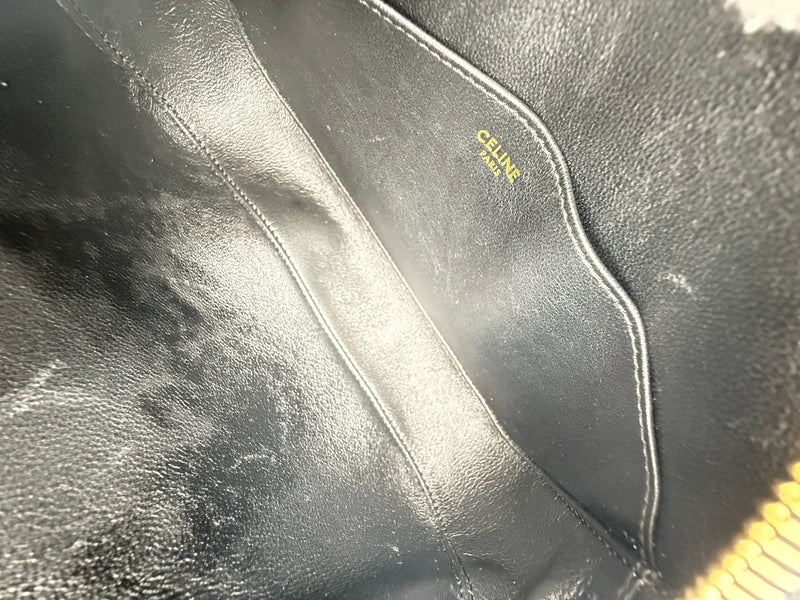 Celine CELINE CRECY Sac à main noir uni