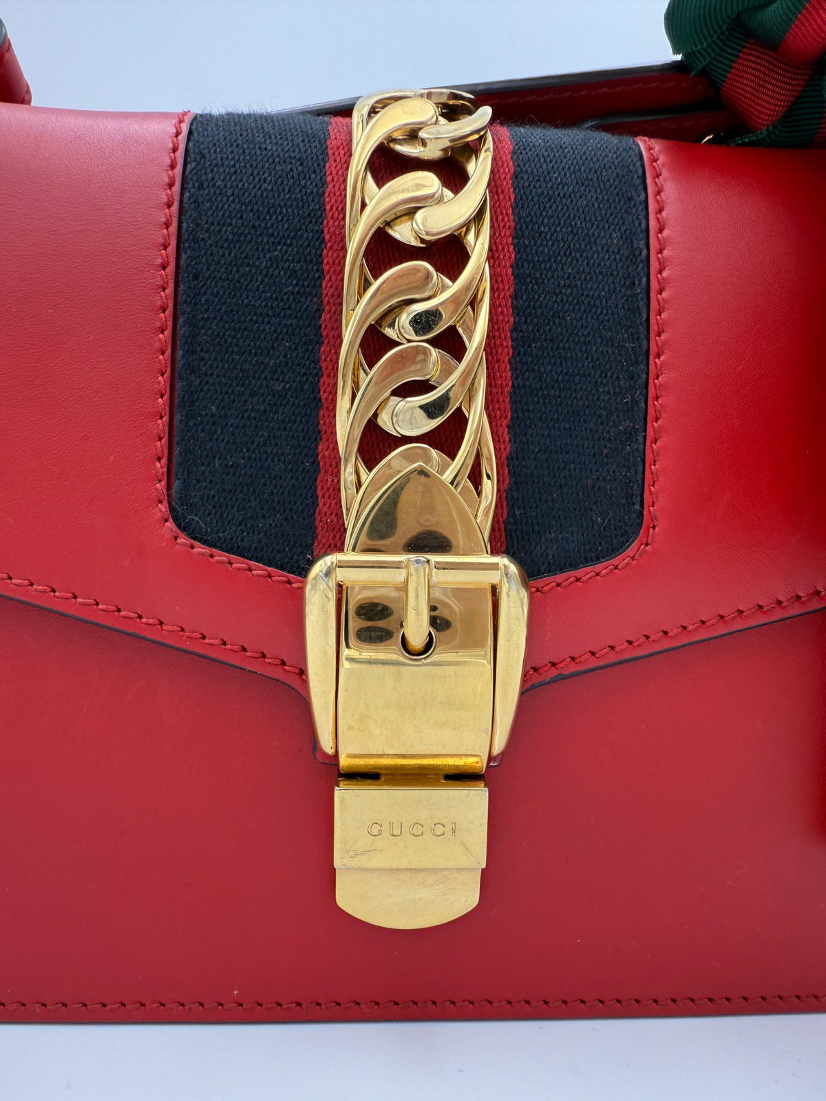 Gucci Sylvie Red Handbag - Timeless Elegance
