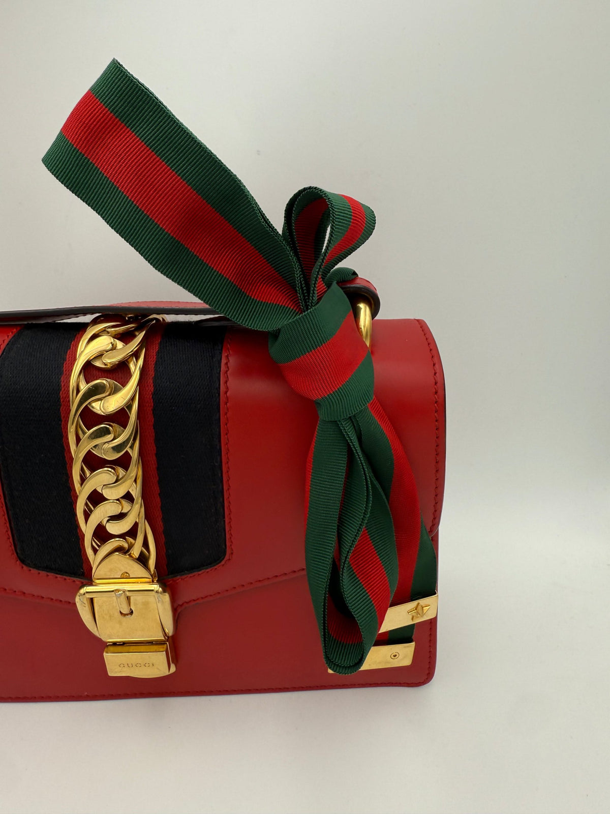Gucci Sylvie Red Handbag - Timeless Elegance