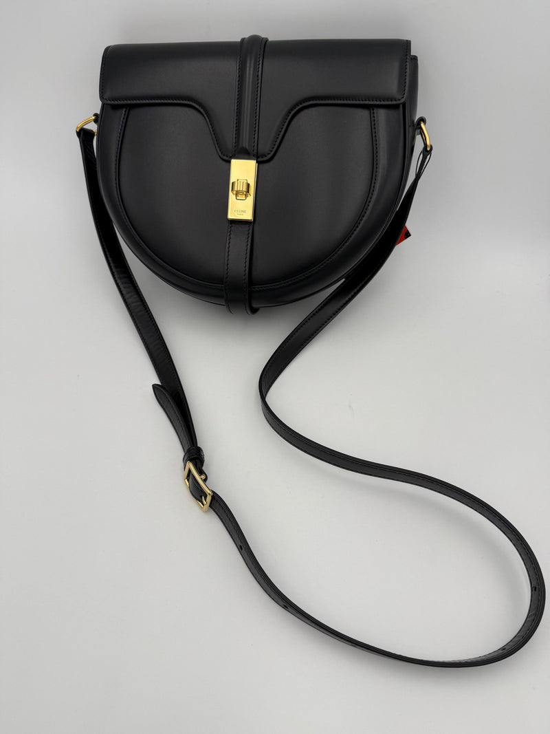Celine Sac 16 Besace Noir Grand Sac