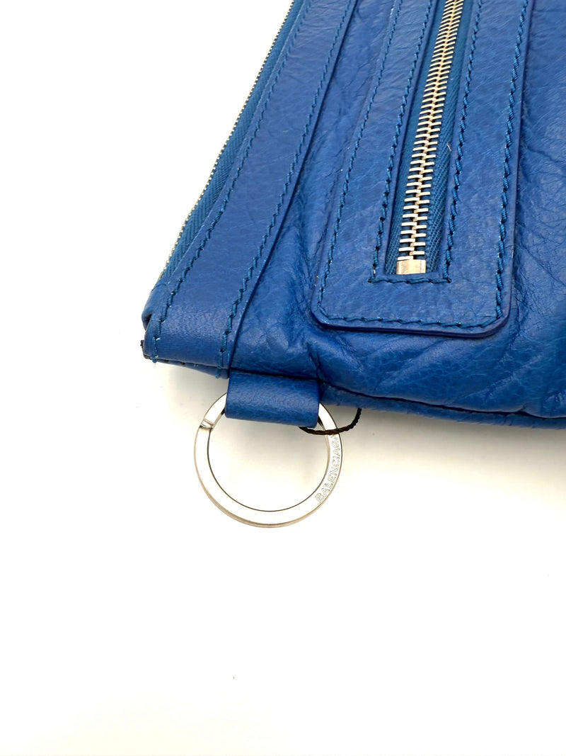 Balenciaga LE CAGOLE Pouch - Blue Multicolor Handbag