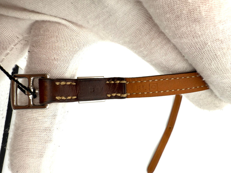Bracelet Hermès HERMÈS MEDOR en cuir et clous en argent