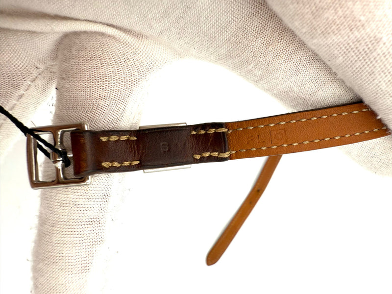 Bracelet Hermès HERMÈS MEDOR en cuir et clous en argent