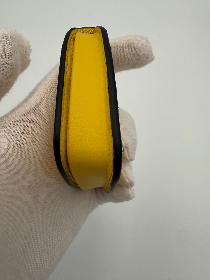 Prada PRADA Saffiano Yellow Coin Purse - Unique Luxury Accessory