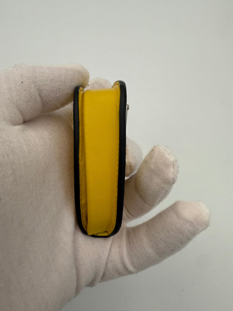 Prada PRADA Saffiano Yellow Coin Purse - Unique Luxury Accessory