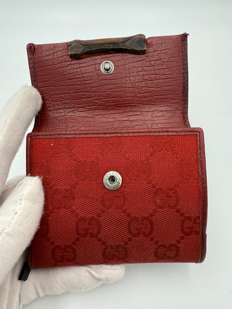 Gucci GG Canvas Compact Wallet - Unisex Luxury Accessory