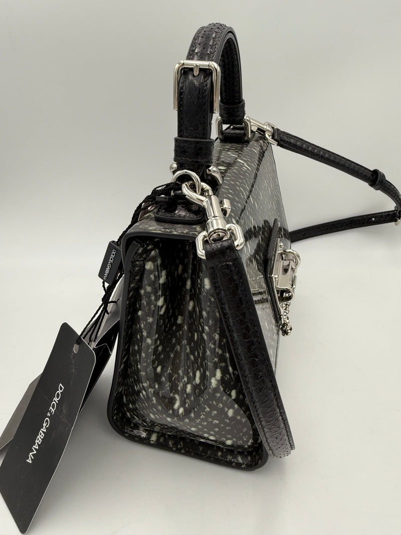 Dolce & Gabbana Monica Python and Patent Handbag