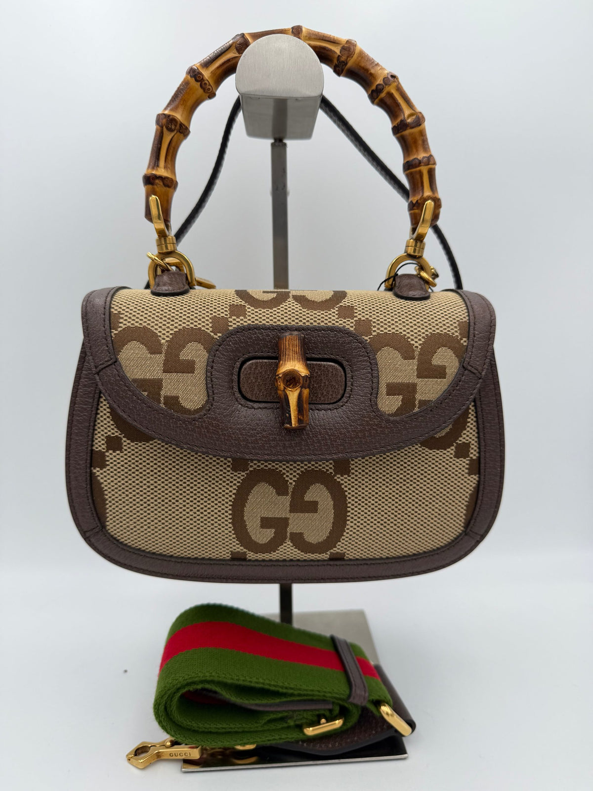 Gucci Bamboo 1947 GG Canvas Handbag - Timeless Luxury