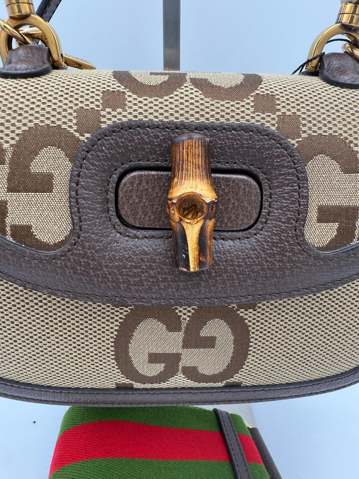 Gucci Bamboo 1947 GG Canvas Handbag - Timeless Luxury