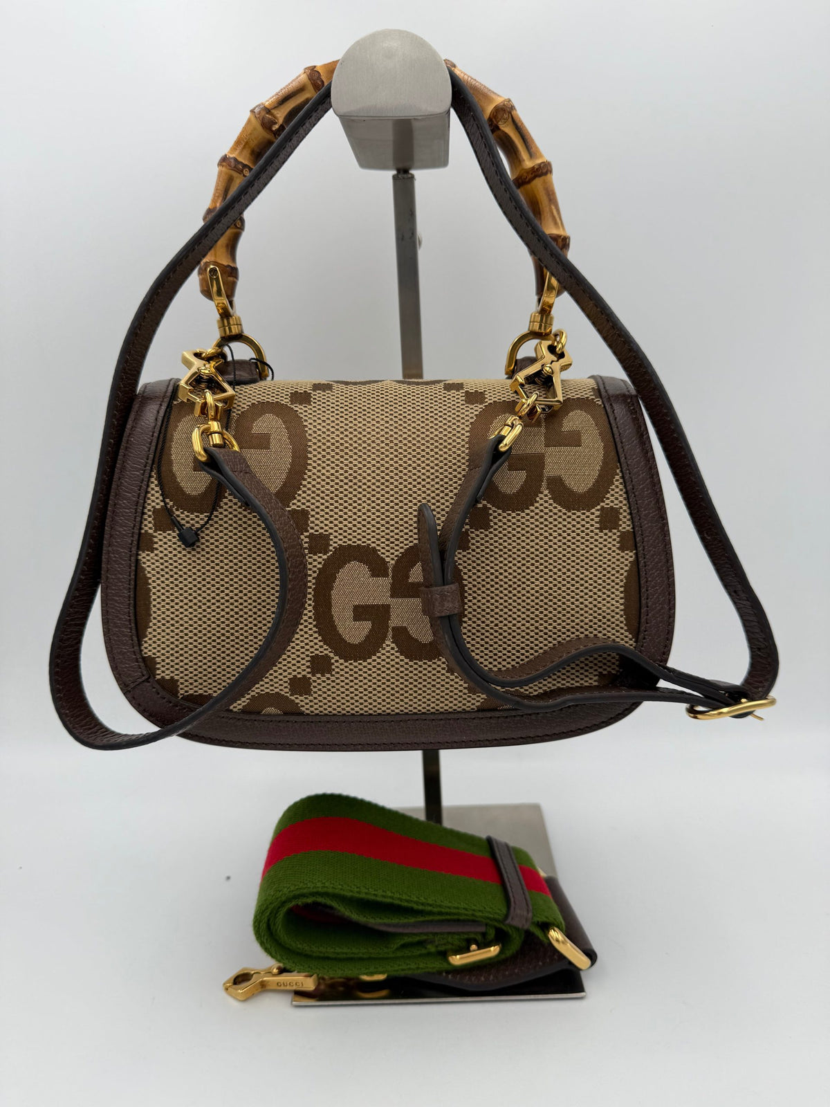 Gucci Bamboo 1947 GG Canvas Handbag - Timeless Luxury