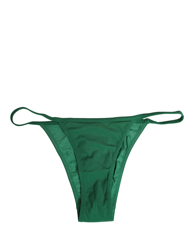 Dolce & Gabbana Green Bikini Bottom - Luxury Swimwear