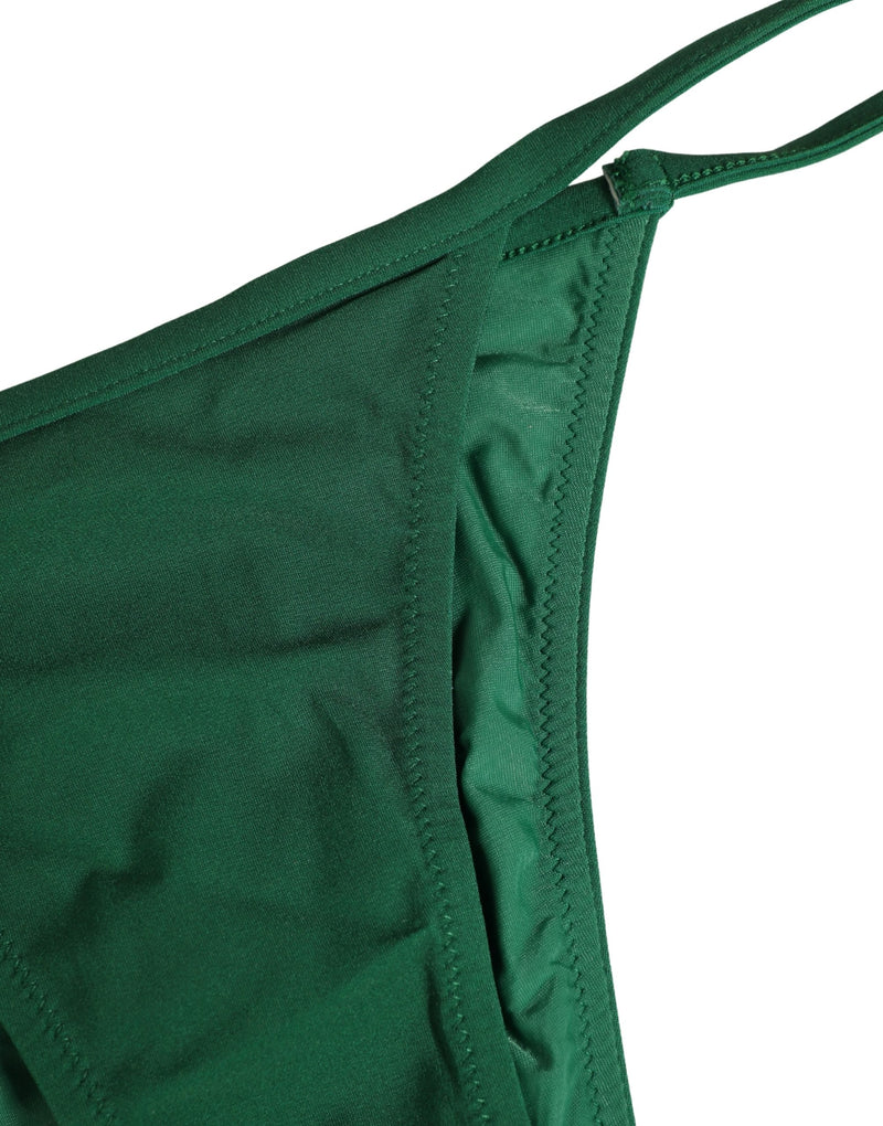 Dolce & Gabbana Green Bikini Bottom - Luxury Swimwear