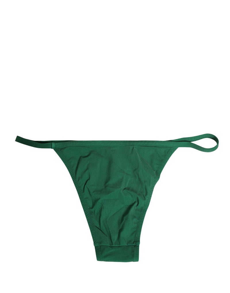 Dolce & Gabbana Green Bikini Bottom - Luxury Swimwear