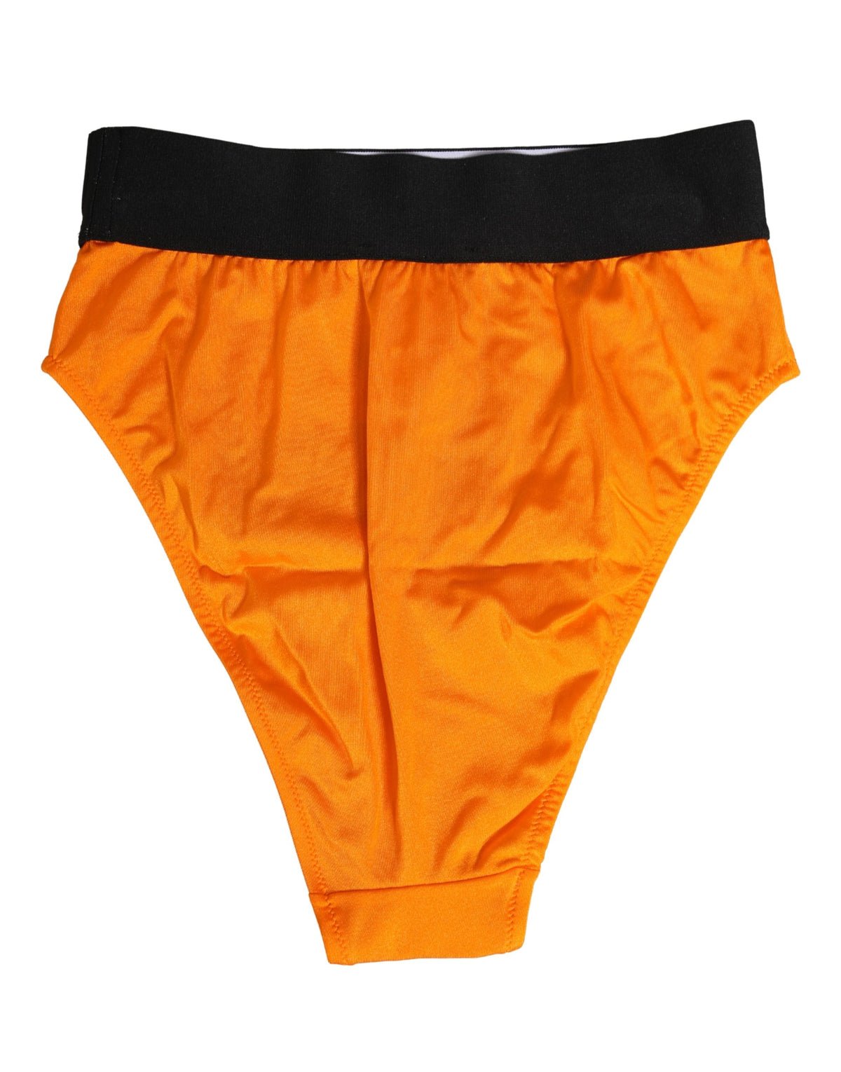 Dolce & Gabbana Orange Crystal High Waist Brief Panty