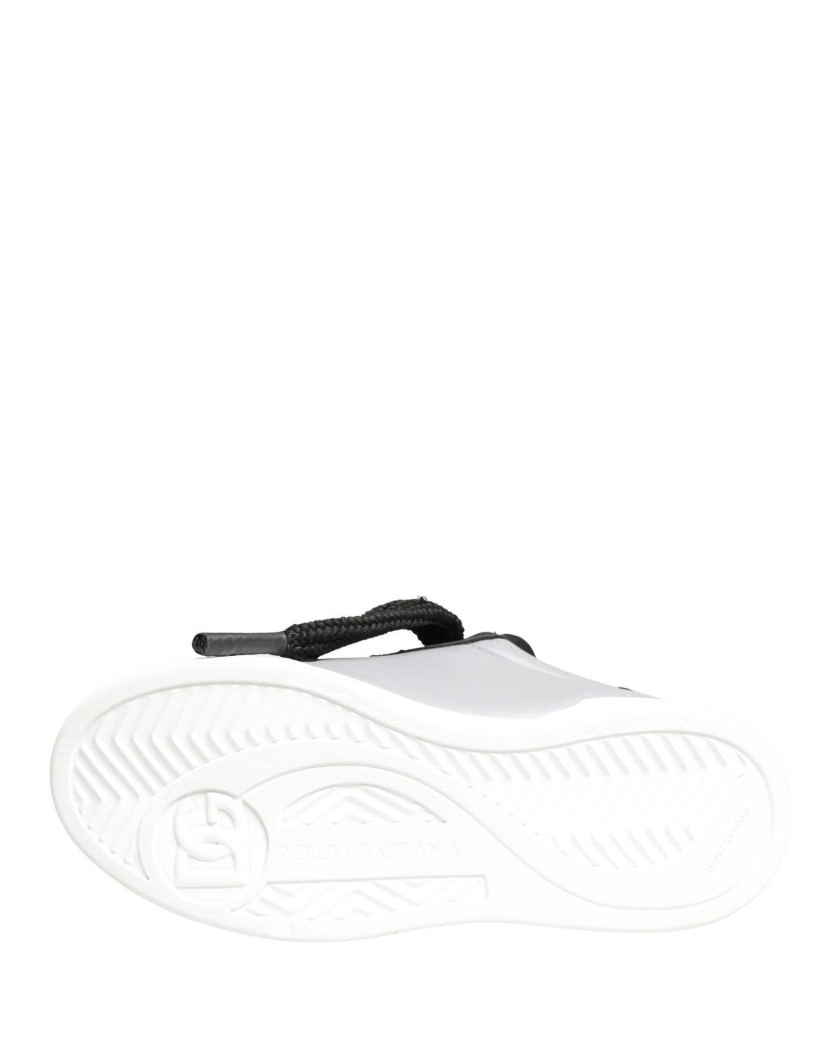 Dolce & Gabbana Gray Leather Low Top Lace Up Sneakers