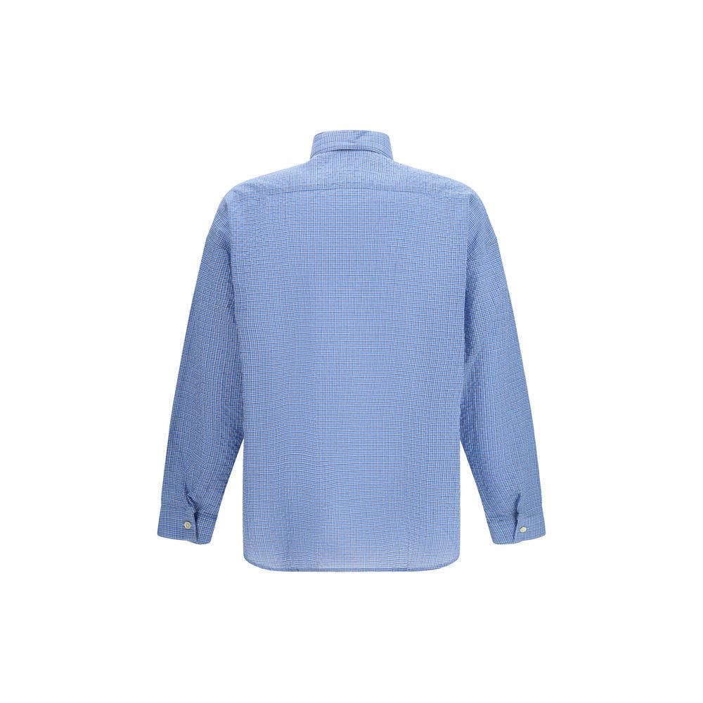Chemise en Coton Bleu Sunflower - Modèle Stable