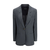 Giorgio Armani Gray Linen Jacket - Elegant Tailored Design