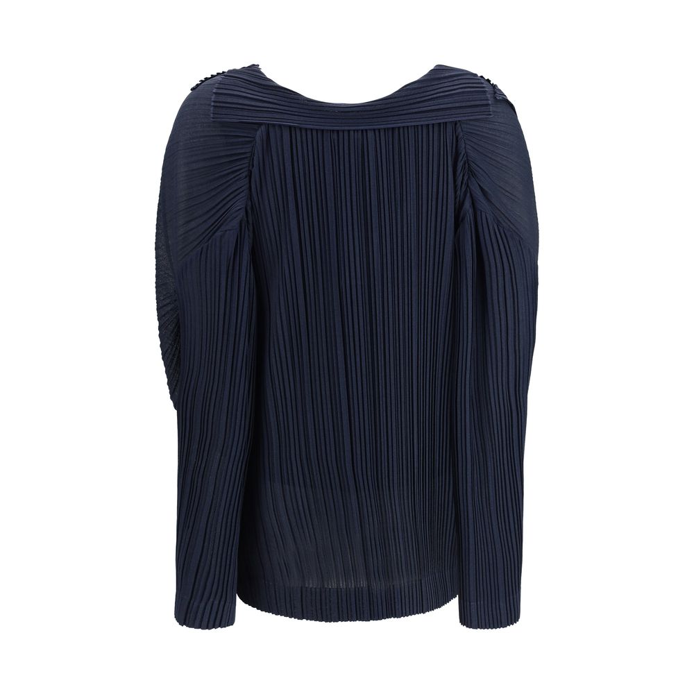 Giorgio Armani Blue Viscose Blouse - Elegant and Contemporary
