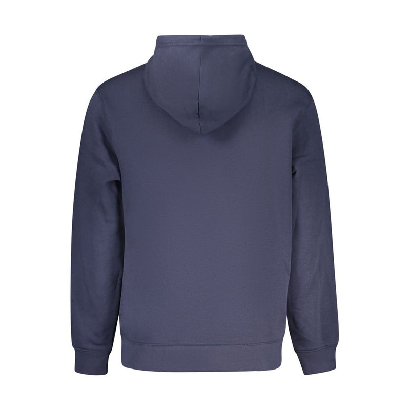 Converse - Sweat à capuche bleu en coton pour homme