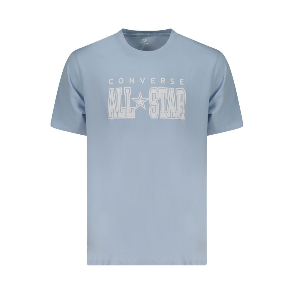 T-shirt en coton Converse Azzurro pour homme