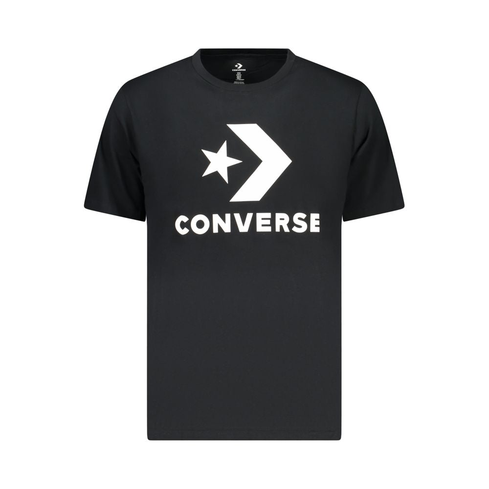 T-shirt homme en coton noir Converse
