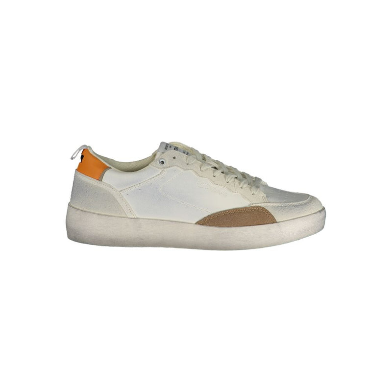 Gas LOKI GS LTX Men Sneaker - White with Orange/Brown Accents