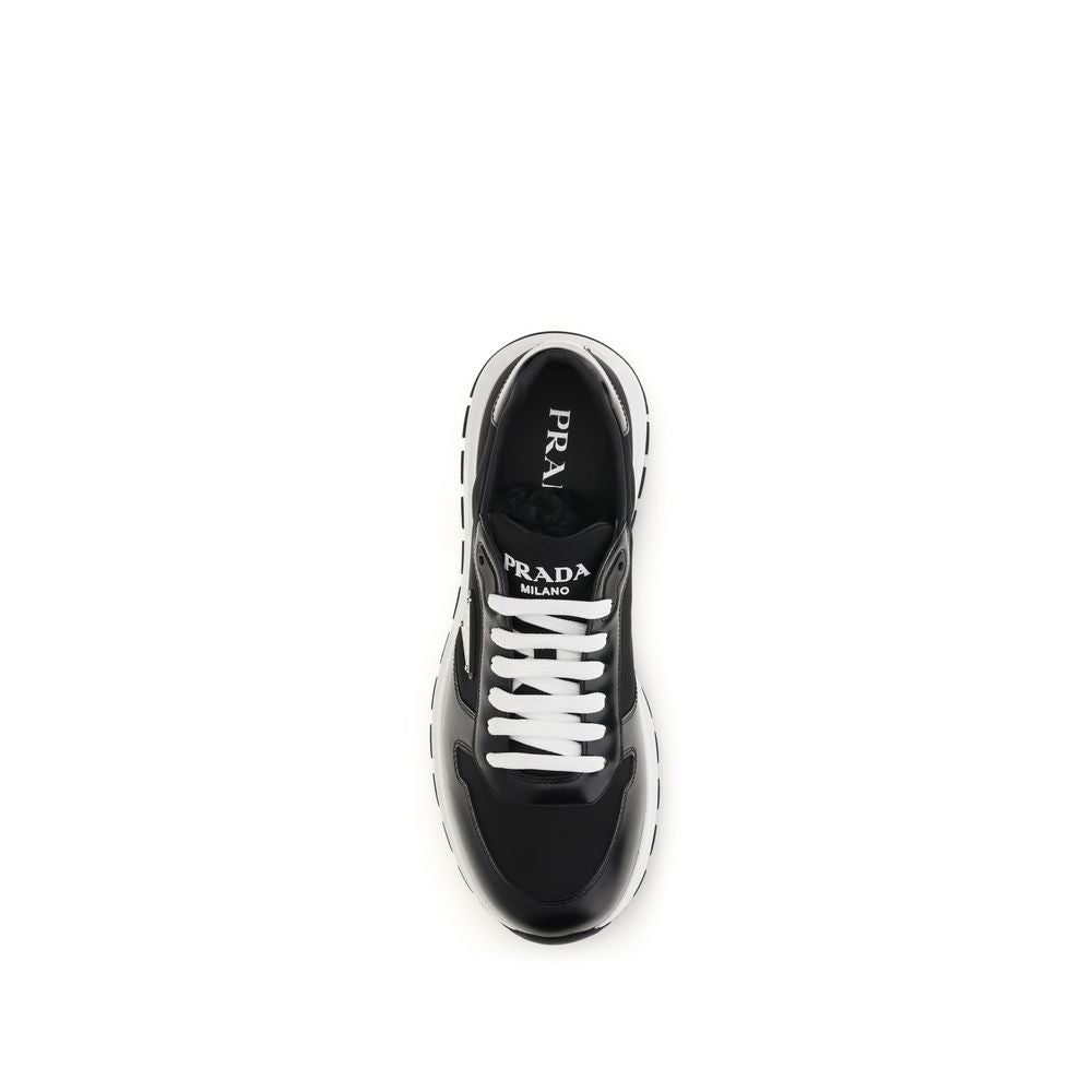 Baskets de sport Prada noires en polyamide recyclé