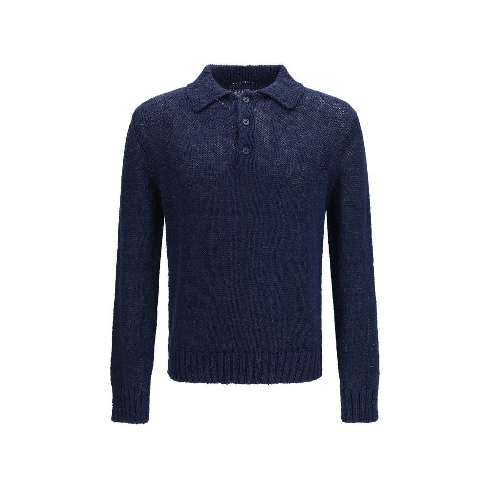 Polo Shirt en Coton Bleu Sunflower pour Homme