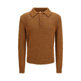 Polo Shirt en Coton Marron Sunflower