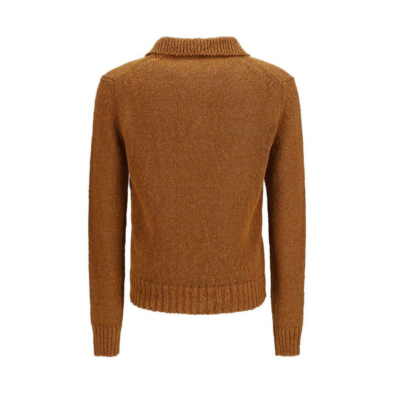 Polo Shirt en Coton Marron Sunflower