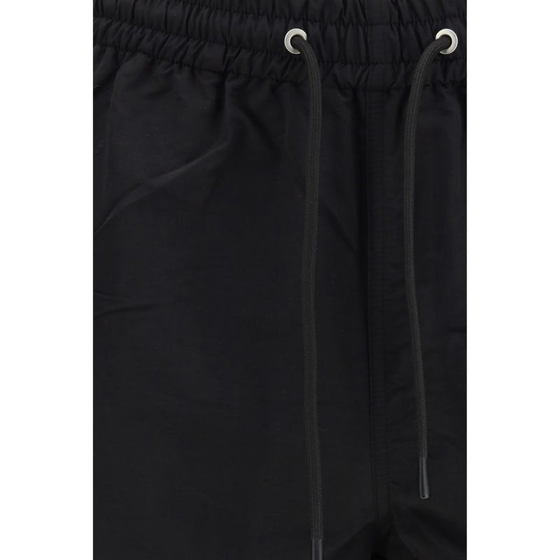 Sunflower Black Nylon Bermuda Shorts for Men