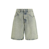 Bermuda Shorts en Coton Bio Sunflower - Bleu