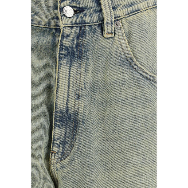 Bermuda Shorts en Coton Bio Sunflower - Bleu