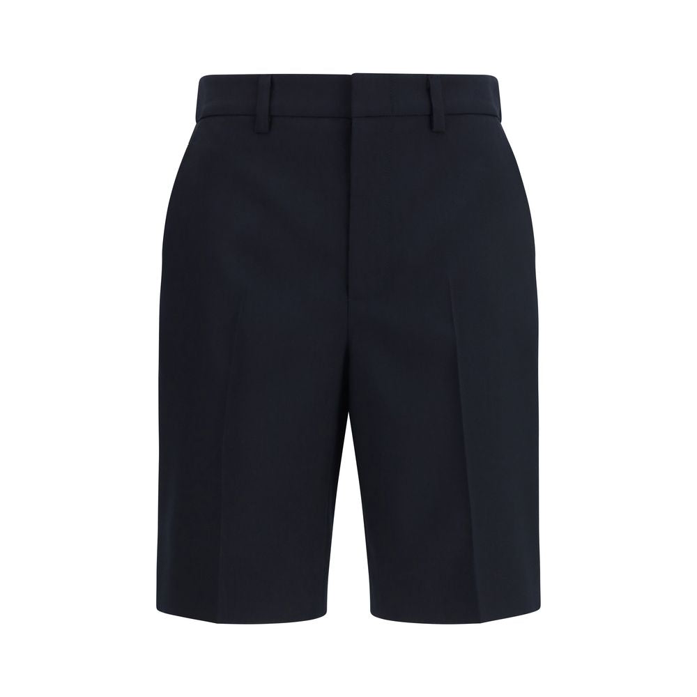 Gucci Black Cotton Bermuda Shorts - Women's Fashion