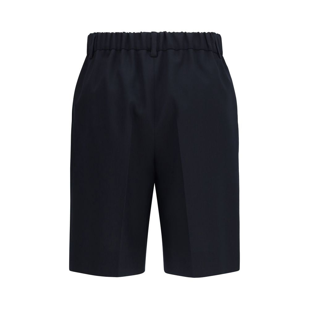 Gucci Black Cotton Bermuda Shorts - Women's Fashion