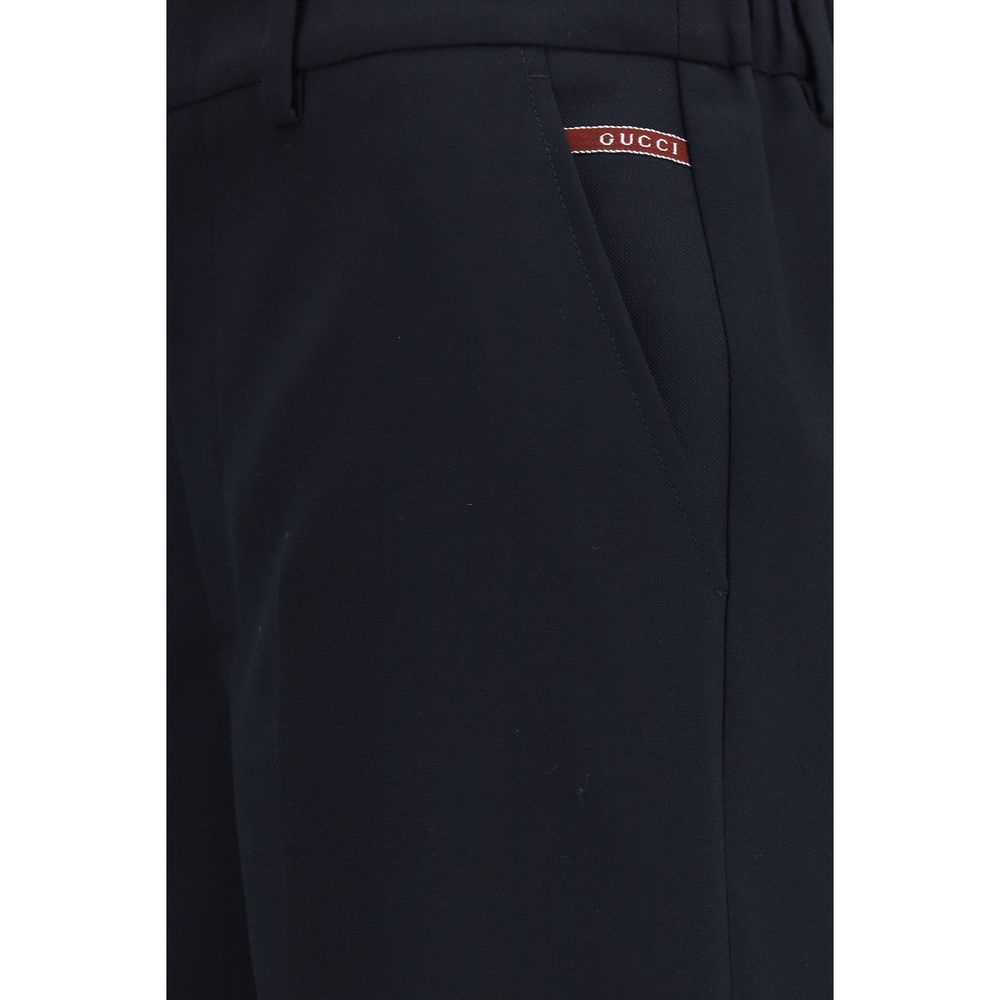 Gucci Black Cotton Bermuda Shorts - Women's Fashion