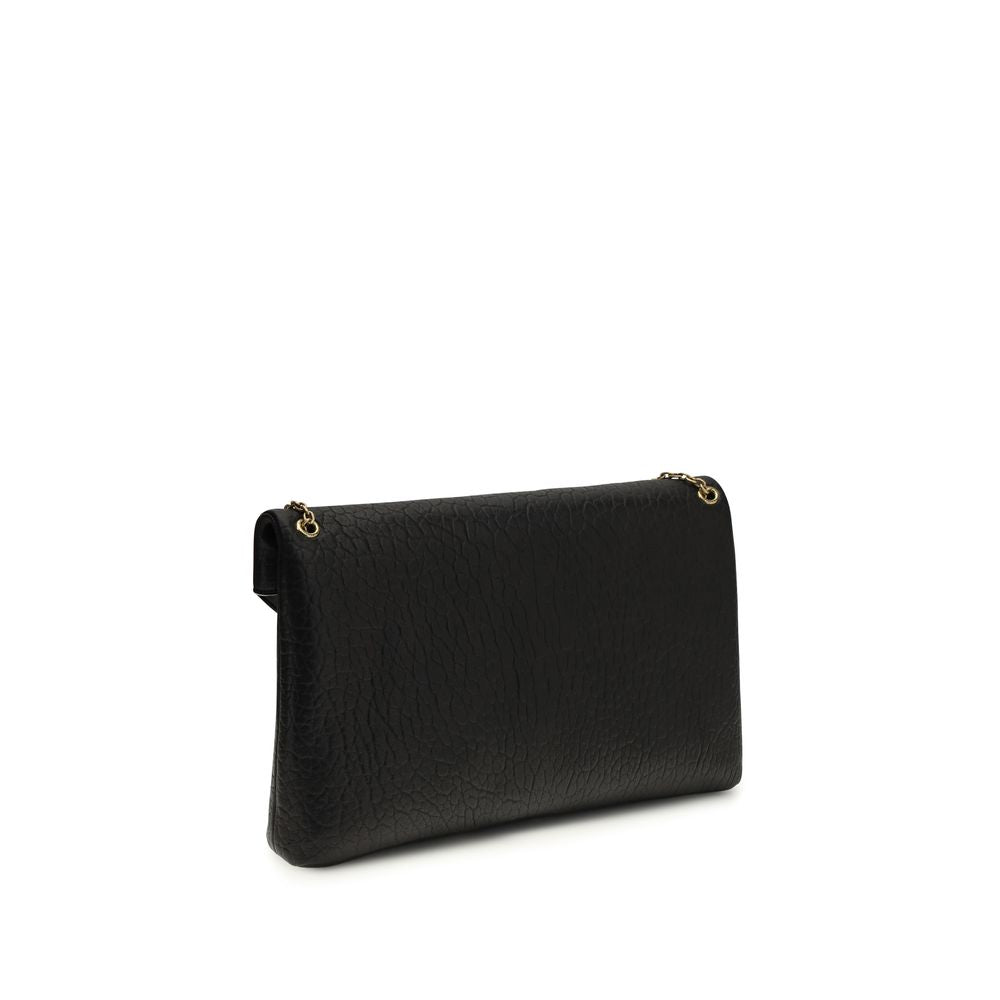 Saint Laurent Black Lamb Ovis Aries Shoulder Bag