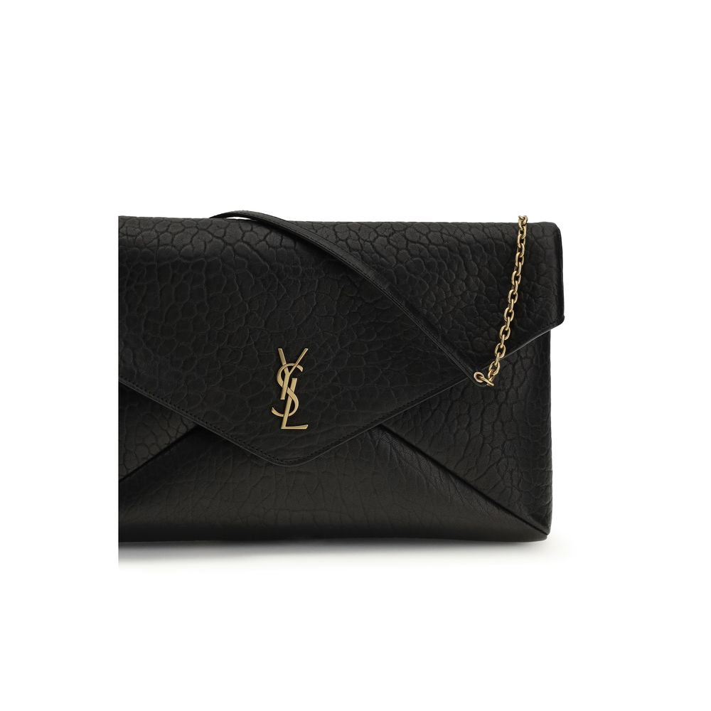 Saint Laurent Black Lamb Ovis Aries Shoulder Bag