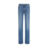 Jeans Flared en Coton Bleu Gucci pour Femme