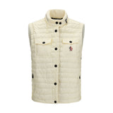Moncler Grenoble Gilet Beige en Polyamide pour Femme