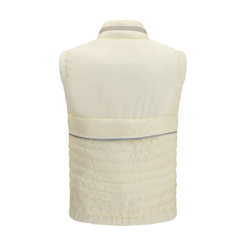 Moncler Grenoble Gilet Beige en Polyamide pour Femme