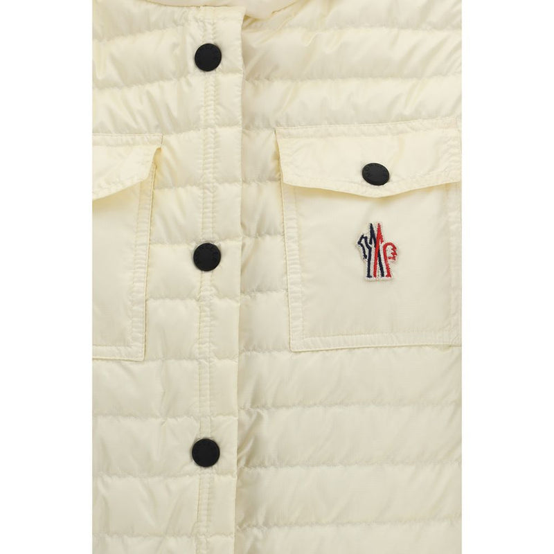Moncler Grenoble Gilet Beige en Polyamide pour Femme