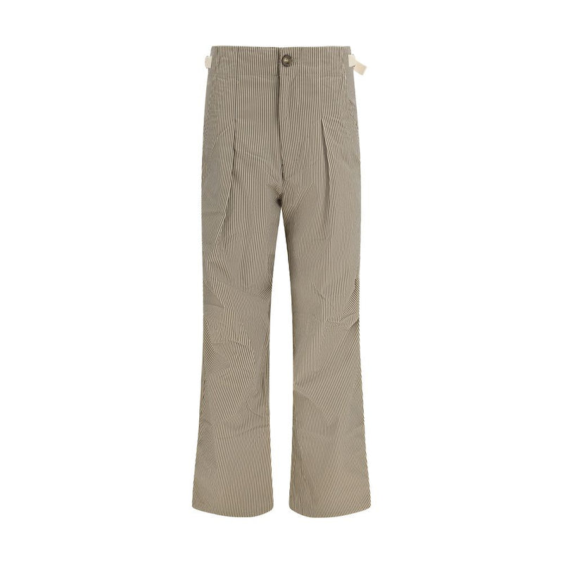 Isabel Marant Étoile Ceryne Beige Cotton Casual Pants