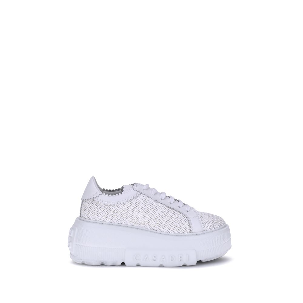 Casadei White Nexus Vegan Leather Sneakers for Women