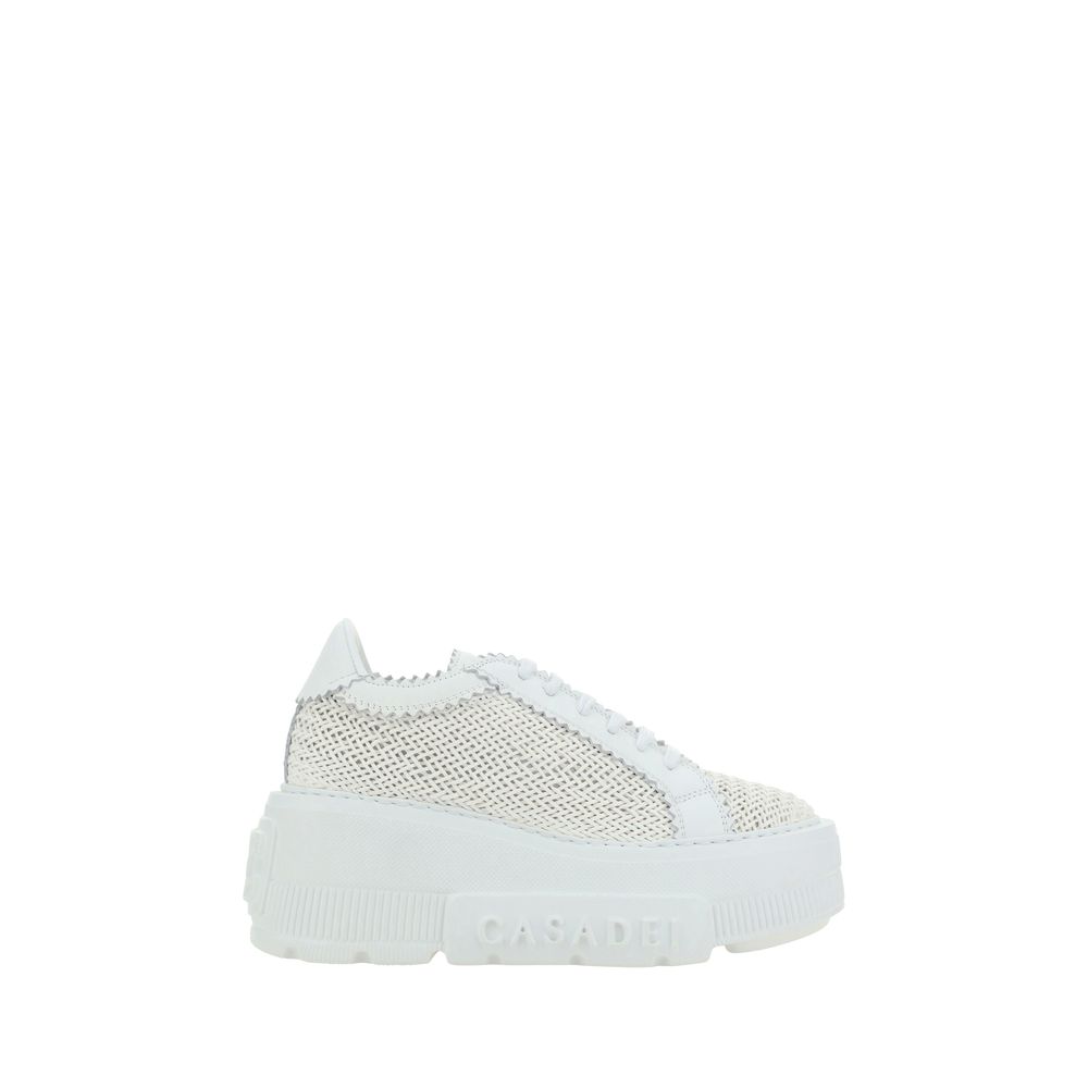 Casadei White Nexus Vegan Leather Sneakers for Women